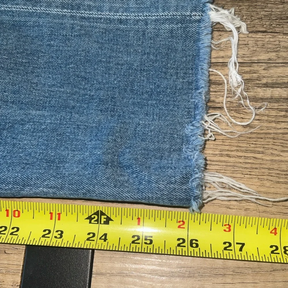 MOTHER Pixie Dazzler Blue Ankle fray Jeans - Picture 6 of 10